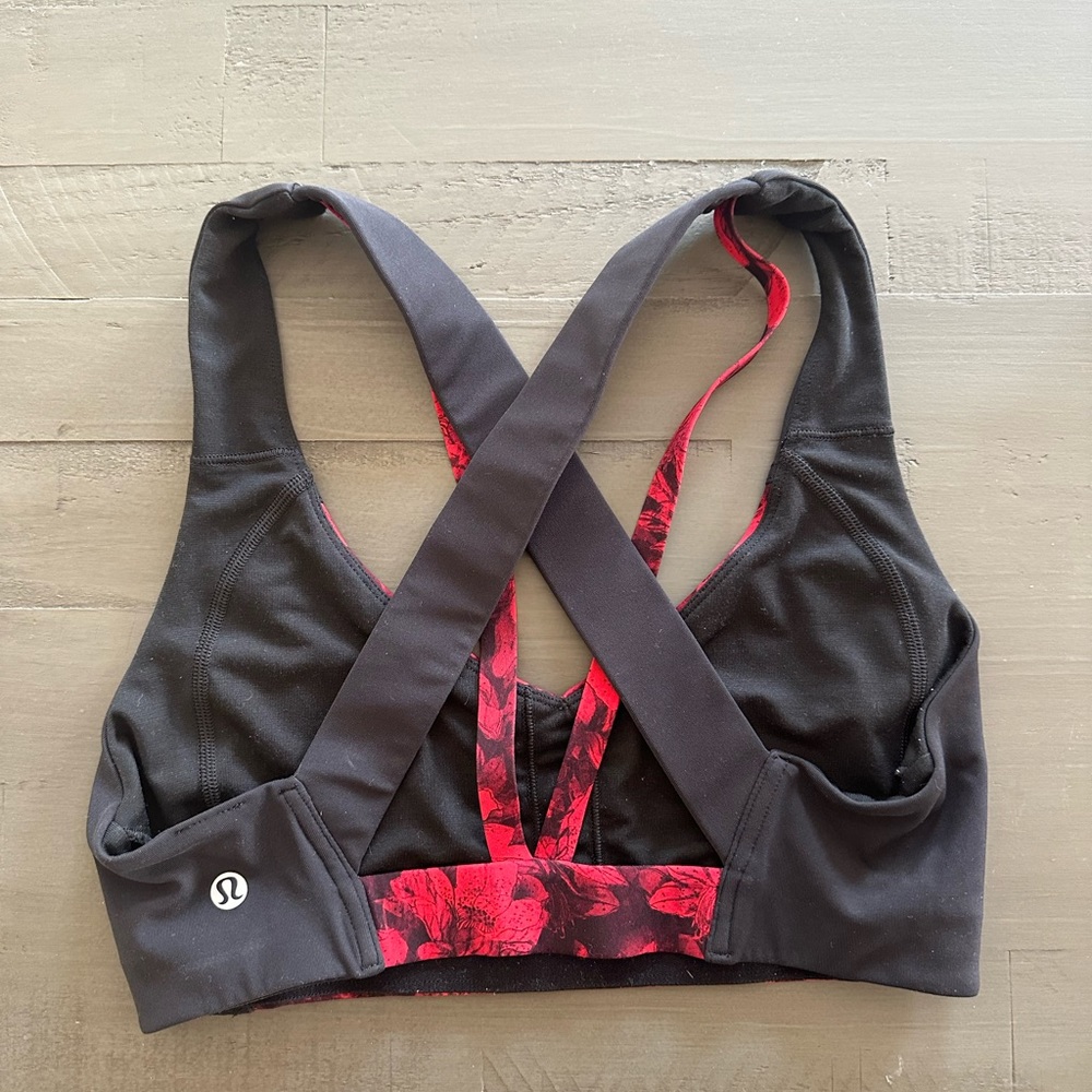Lululemon floral sports bra size 6